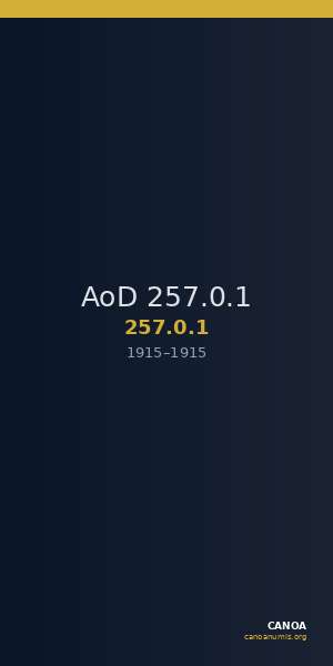 AoD 257.0.1 — CANOA