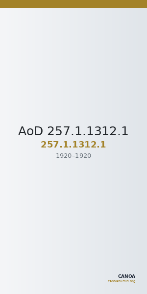 AoD 257.1.1312.1 — CANOA