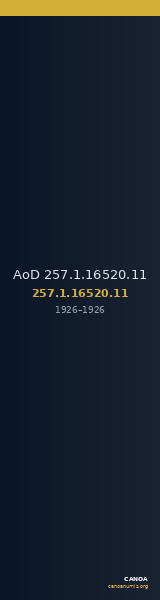 AoD 257.1.16520.11 — CANOA
