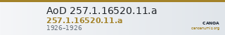 AoD 257.1.16520.11.a — CANOA