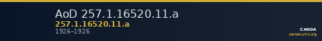 AoD 257.1.16520.11.a — CANOA