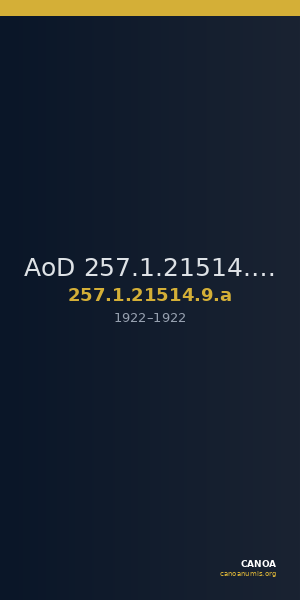 AoD 257.1.21514.9.a — CANOA