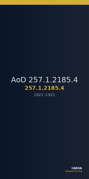 AoD 257.1.2185.4 — CANOA