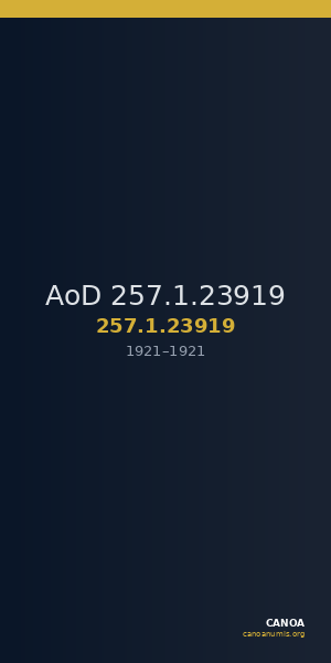 AoD 257.1.23919 — CANOA