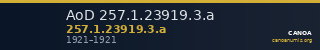 AoD 257.1.23919.3.a — CANOA