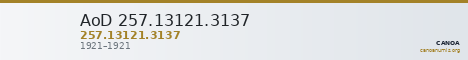 AoD 257.13121.3137 — CANOA