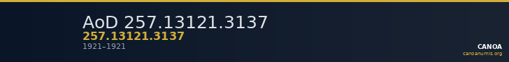 AoD 257.13121.3137 — CANOA