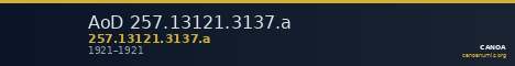 AoD 257.13121.3137.a — CANOA