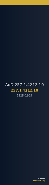AoD 257.1.4212.10 — CANOA