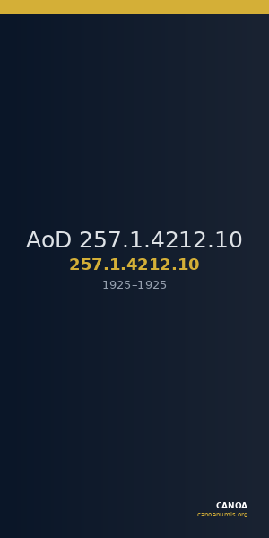 AoD 257.1.4212.10 — CANOA