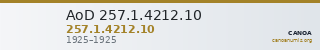 AoD 257.1.4212.10 — CANOA