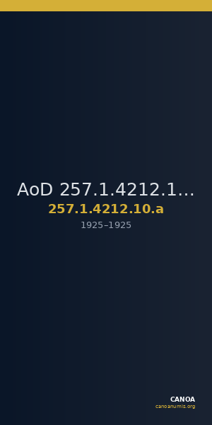 AoD 257.1.4212.10.a — CANOA