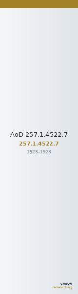 AoD 257.1.4522.7 — CANOA
