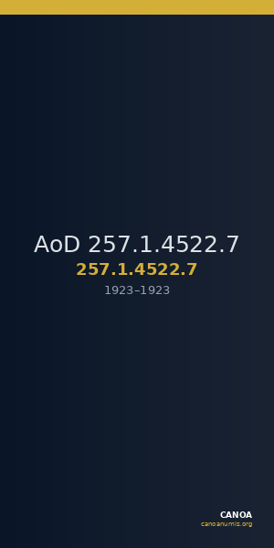 AoD 257.1.4522.7 — CANOA