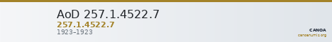 AoD 257.1.4522.7 — CANOA