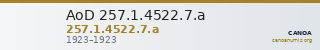 AoD 257.1.4522.7.a — CANOA