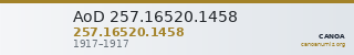 AoD 257.16520.1458 — CANOA