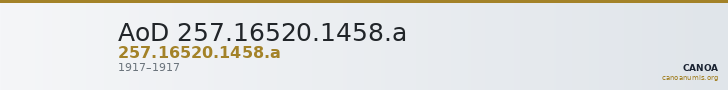 AoD 257.16520.1458.a — CANOA