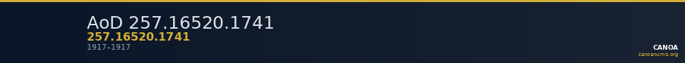 AoD 257.16520.1741 — CANOA
