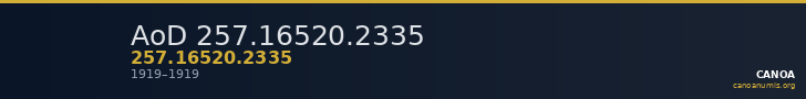 AoD 257.16520.2335 — CANOA