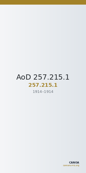AoD 257.215.1 — CANOA