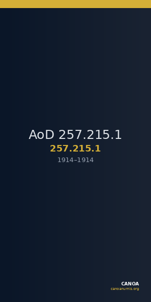 AoD 257.215.1 — CANOA