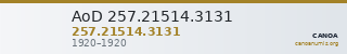 AoD 257.21514.3131 — CANOA