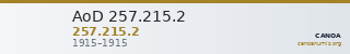 AoD 257.215.2 — CANOA
