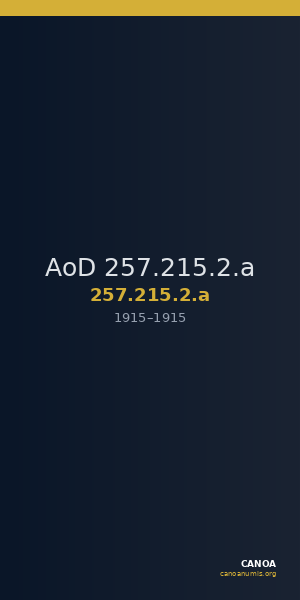 AoD 257.215.2.a — CANOA