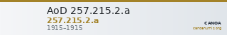 AoD 257.215.2.a — CANOA