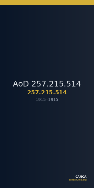 AoD 257.215.514 — CANOA