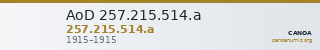 AoD 257.215.514.a — CANOA