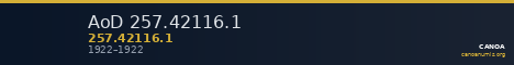 AoD 257.42116.1 — CANOA