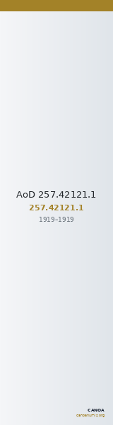 AoD 257.42121.1 — CANOA