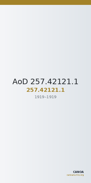 AoD 257.42121.1 — CANOA