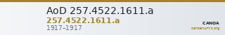AoD 257.4522.1611.a — CANOA