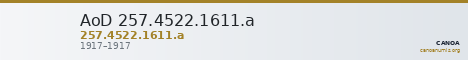 AoD 257.4522.1611.a — CANOA