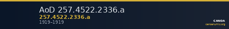 AoD 257.4522.2336.a — CANOA