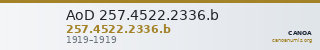 AoD 257.4522.2336.b — CANOA