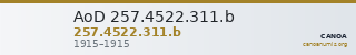 AoD 257.4522.311.b — CANOA