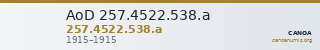 AoD 257.4522.538.a — CANOA