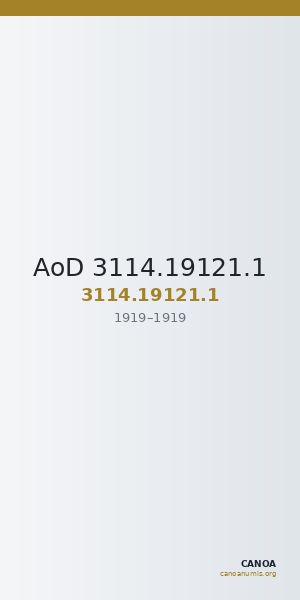 AoD 3114.19121.1 — CANOA
