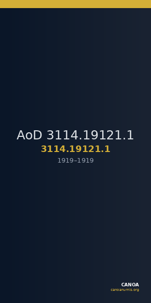 AoD 3114.19121.1 — CANOA