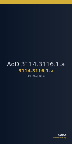 AoD 3114.3116.1.a — CANOA