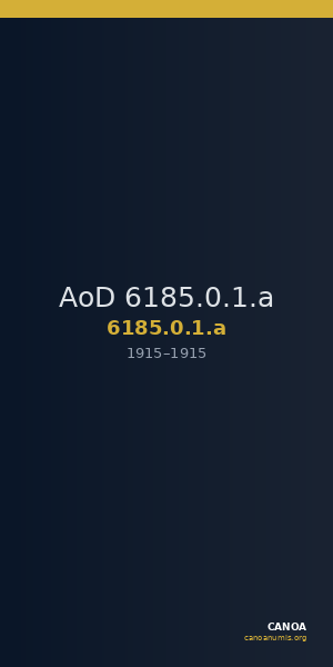AoD 6185.0.1.a — CANOA