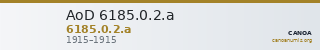AoD 6185.0.2.a — CANOA