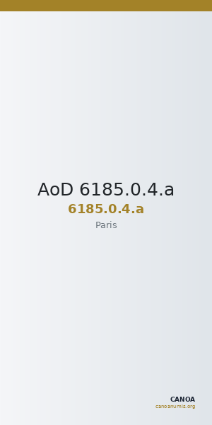 AoD 6185.0.4.a — CANOA