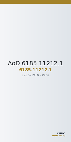 AoD 6185.11212.1 — CANOA