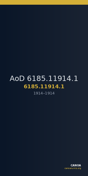 AoD 6185.11914.1 — CANOA