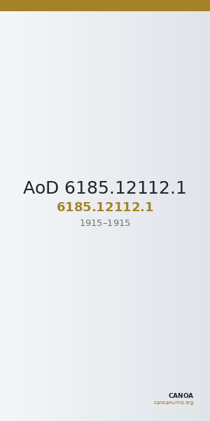 AoD 6185.12112.1 — CANOA